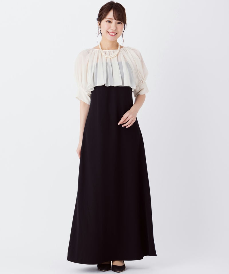 SNIDEL スナイデル バックリボンボレロセットドレス その他 x ブラック