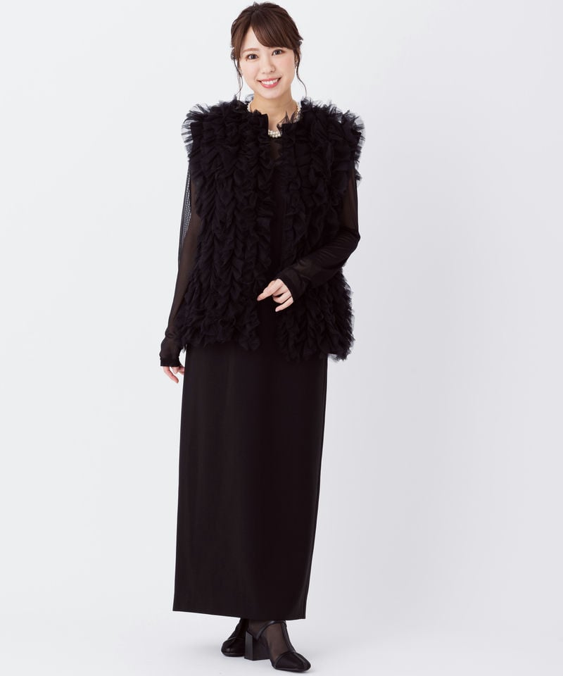 Ameri VINTAGE アメリヴィンテージ Iラインチュールベストセットドレス