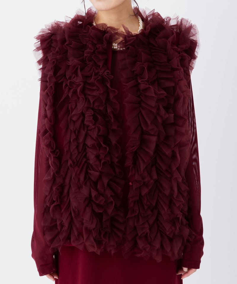 Ameri VINTAGE アメリヴィンテージ Iラインチュールベストセットドレス