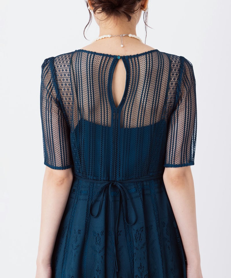 FRAY I.D フレイアイディー サーキュラーパネルレースドレス その他 x