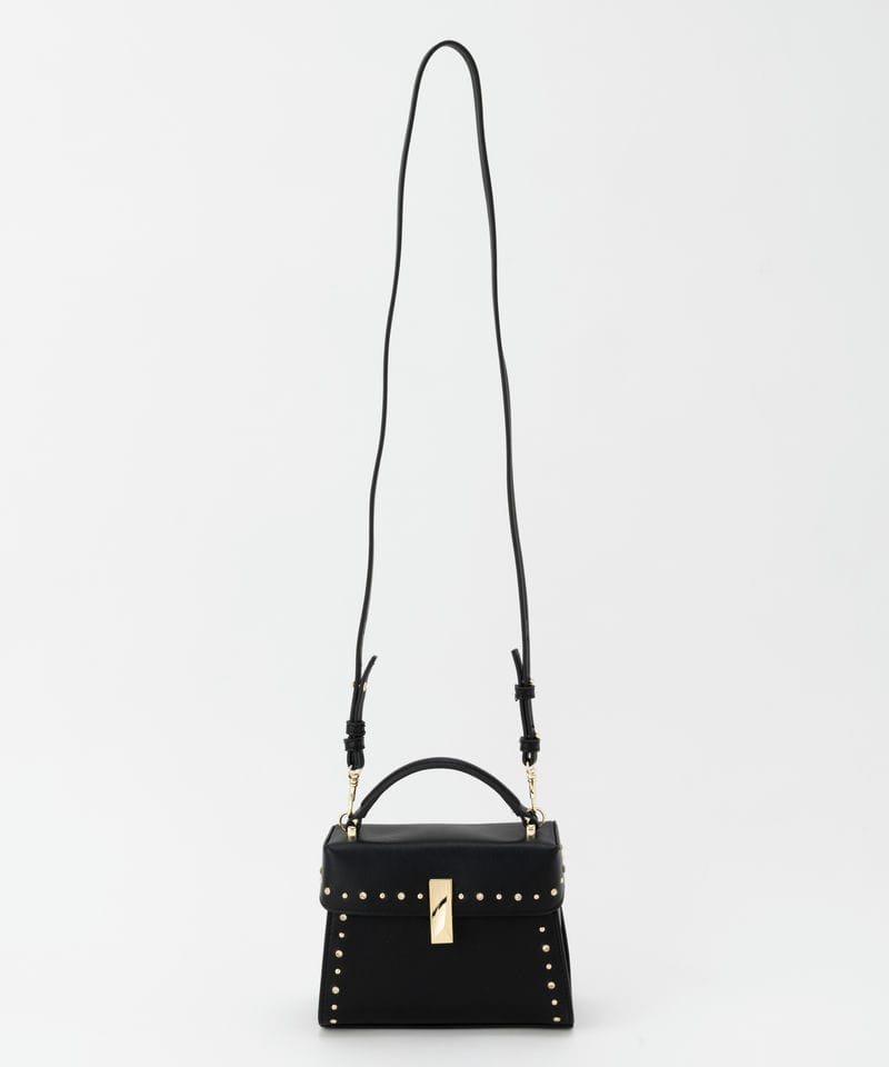 CELFORD ビジュースタッズポシェット BLK ブラック　黒 CELFORD - CELFORD セルフォード ビジュースタッズポシェット Mサイズ