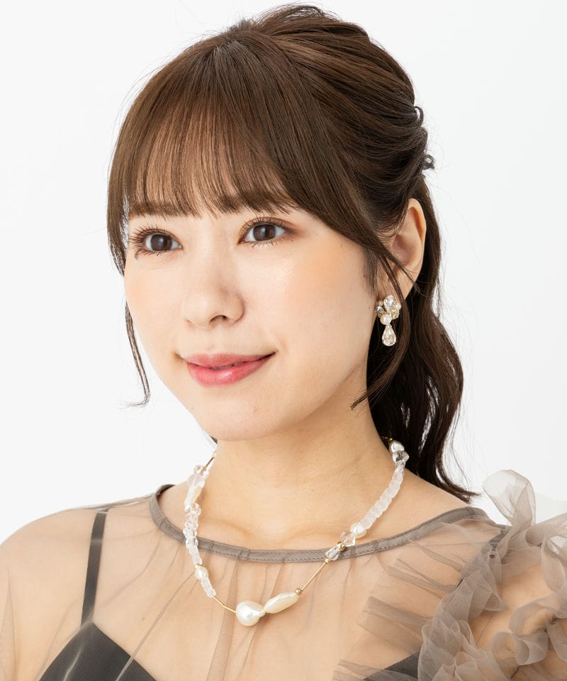 LAGUNAMOON ラグナムーン LADYミックスフェイクパールクリアネックレス 