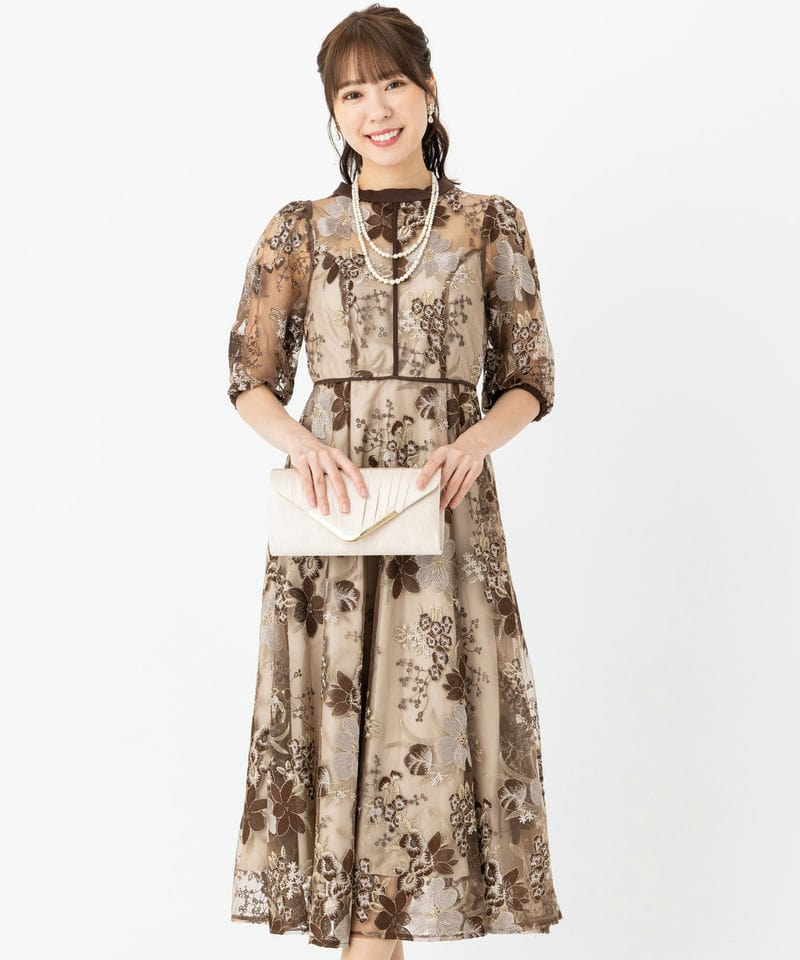 Dorry Doll 【ドレス2点セット】ドリードール フラワーエンブロイ