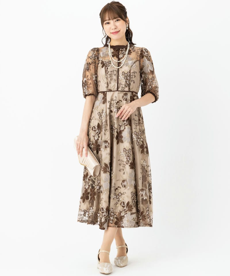 Dorry Doll 【ドレス2点セット】ドリードール フラワーエンブロイ