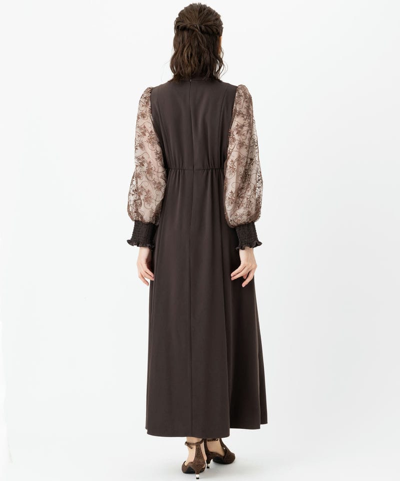 ANDRESD 【ドレス2点SET】アンドレスド スリーブエンブロイダリー