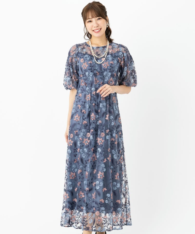 Dorry Doll ドリードール ブルーミーフラワードレス ブルー系 | 結婚式