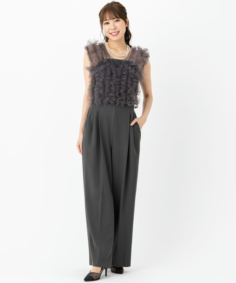 FRAY I.D フレイアイディー チュールブラウスセットベアコンビネゾン