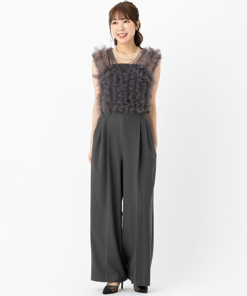 FRAY I.D フレイアイディー チュールブラウスセットベアコンビネゾン