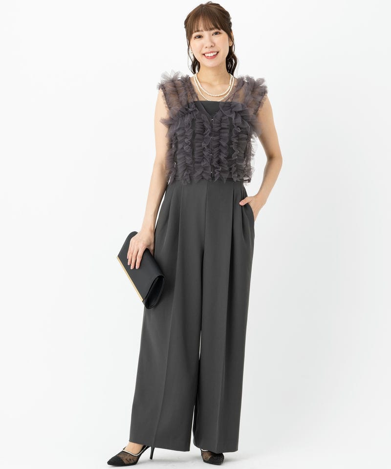 FRAY I.D フレイアイディー チュールブラウスセットベアコンビネゾン