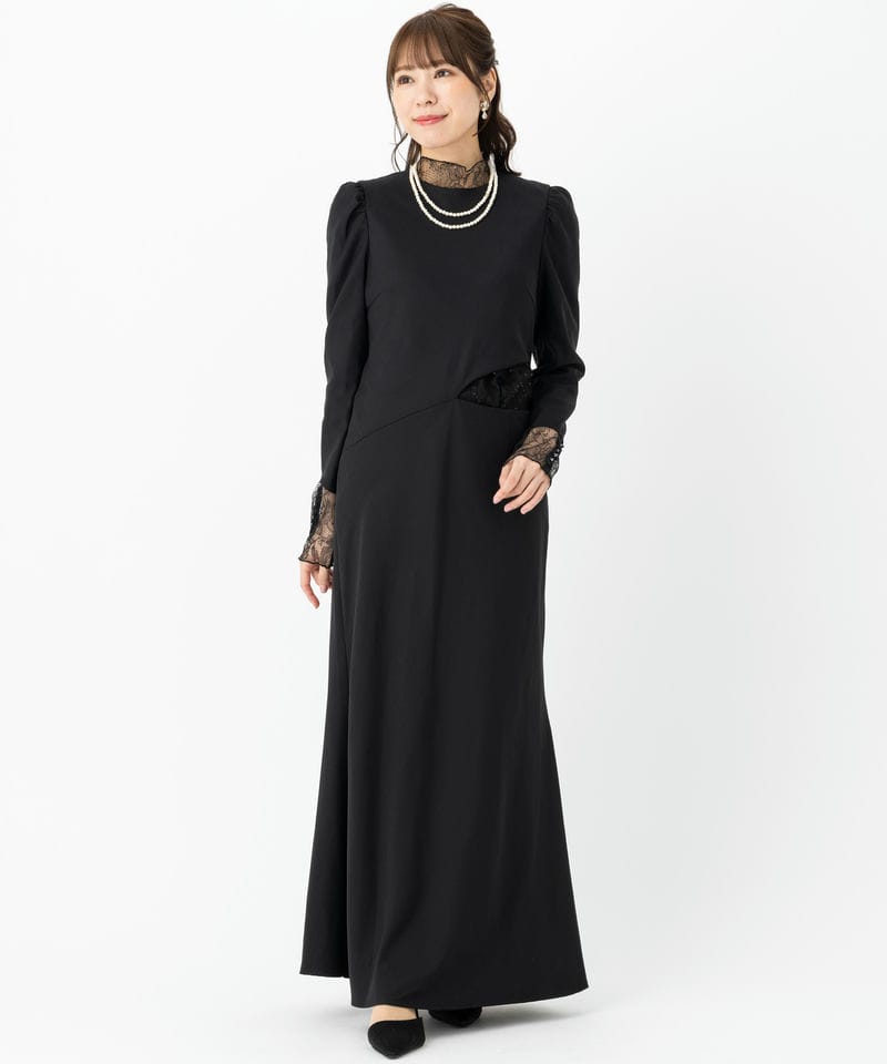 Ameri VINTAGE アメリヴィンテージ ホールスパンコールレースドレス