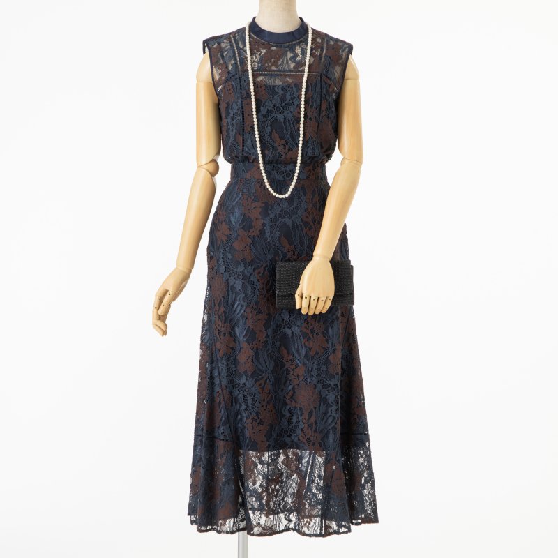 FRAY I.D フレイアイディー レースノースリーブセットアップドレス