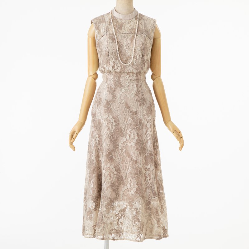 FRAY I.D フレイアイディー レースノースリーブセットアップドレス