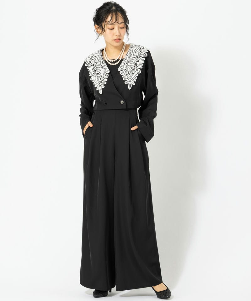 et.UNiVER エト.ユニヴェール ビックカラーセットアップドレス