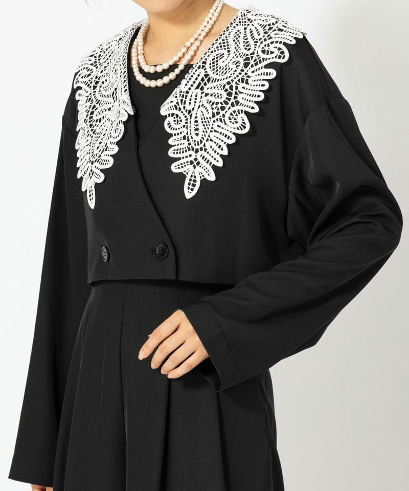 et.UNiVER エト.ユニヴェール ビックカラーセットアップドレス