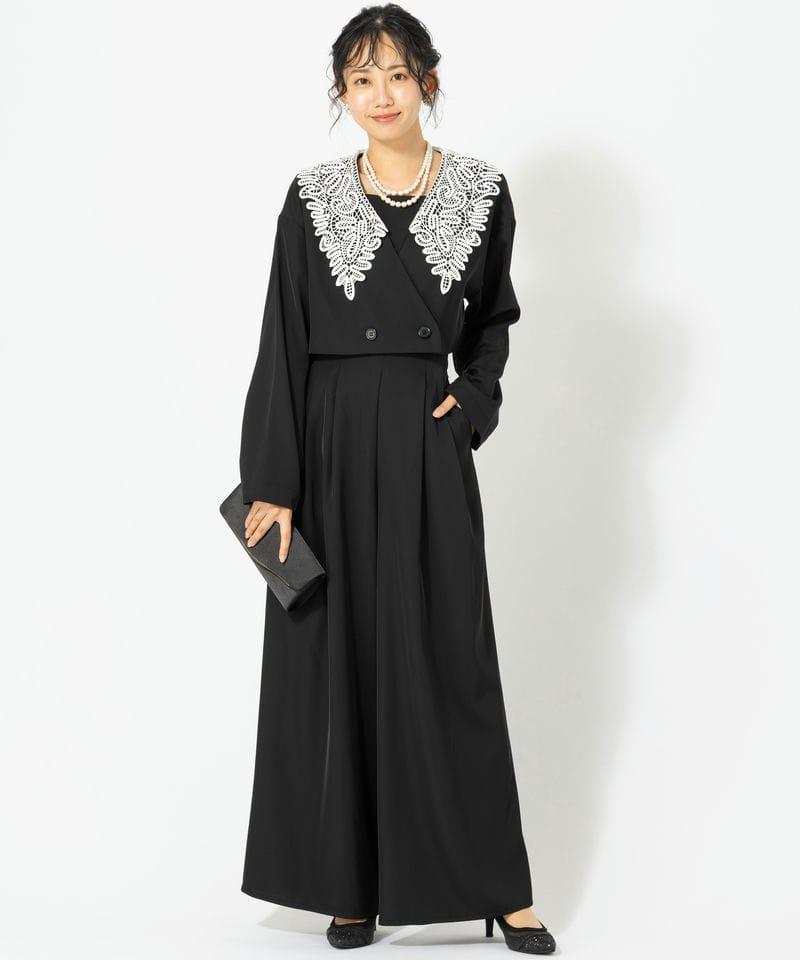 et.UNiVER エト.ユニヴェール ビックカラーセットアップドレス