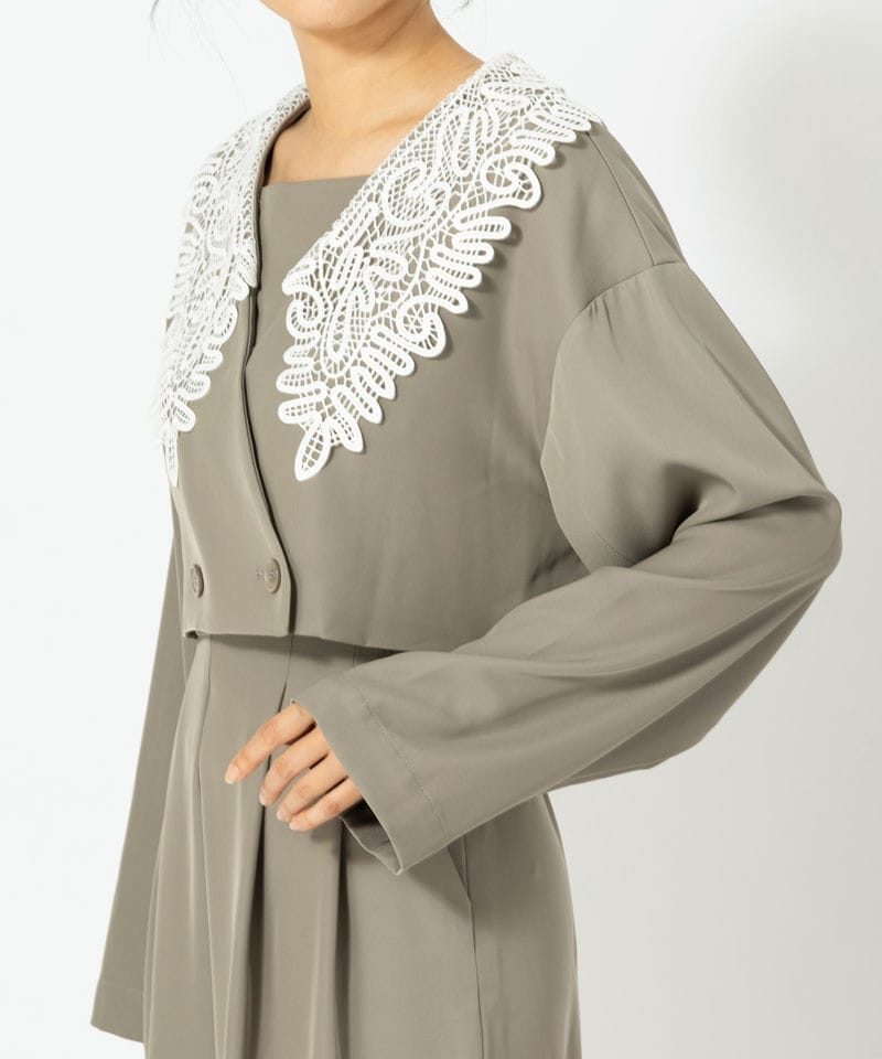 値下げ★et.UNIVER フォーマルセットアップ　サイズL★ et.UNiVER エト.ユニヴェール ビックカラーセットアップドレス その他