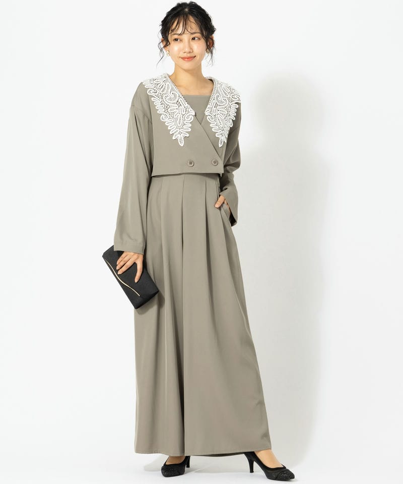 et.UNiVER エト.ユニヴェール ビックカラーセットアップドレス その他