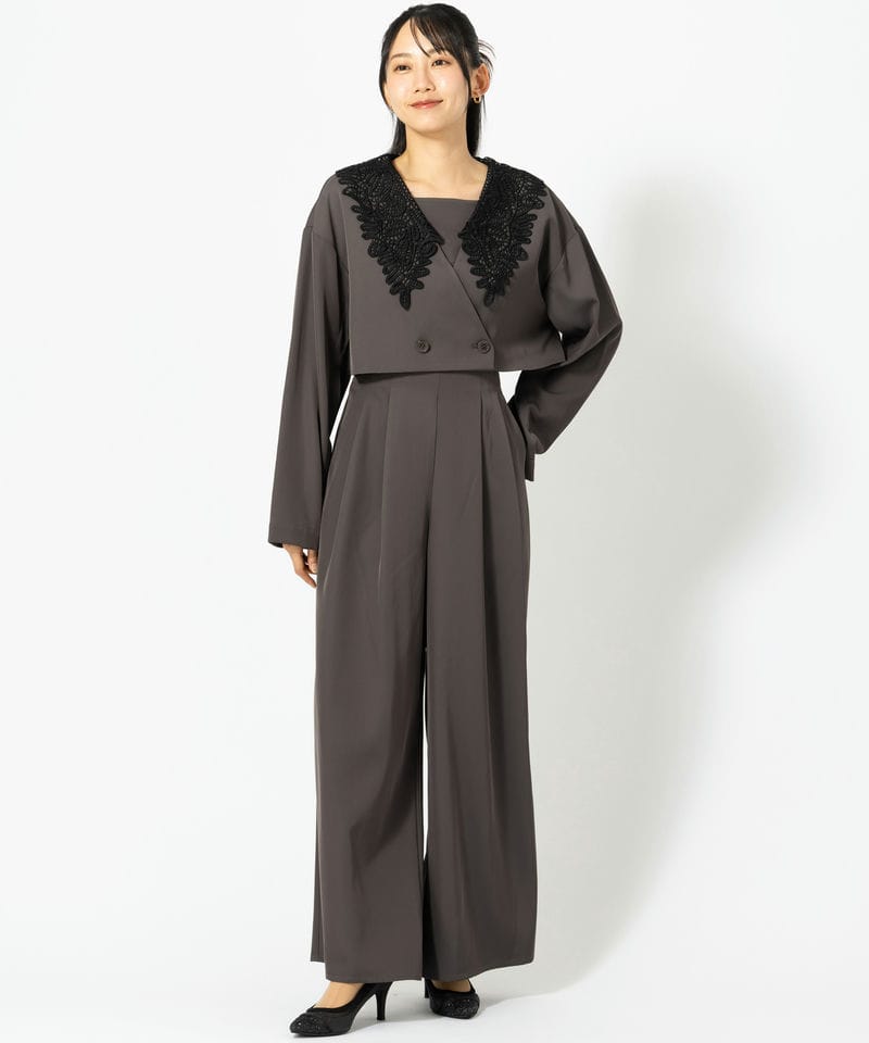 et.UNiVER エト.ユニヴェール ビックカラーセットアップドレス