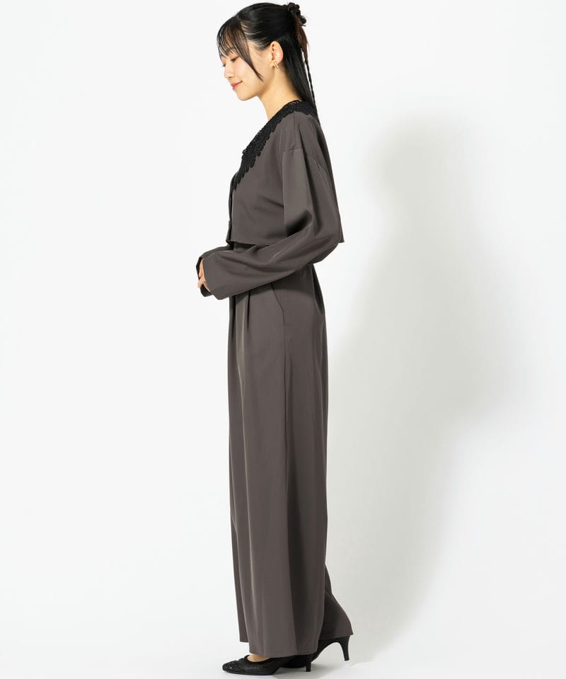 et.UNiVER エト.ユニヴェール ビックカラーセットアップドレス