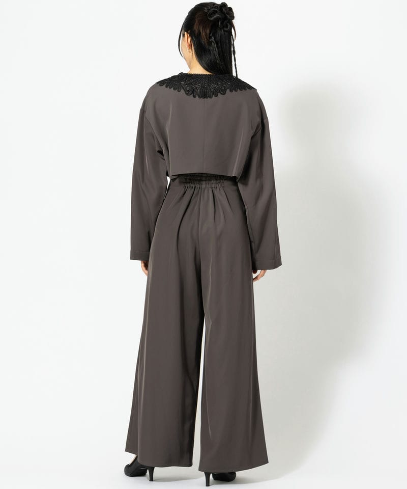 et.UNiVER エト.ユニヴェール ビックカラーセットアップドレス