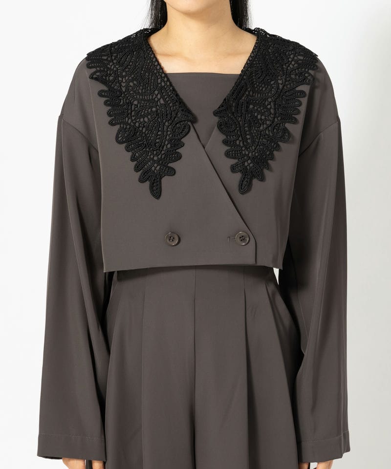 et.UNiVER エト.ユニヴェール ビックカラーセットアップドレス