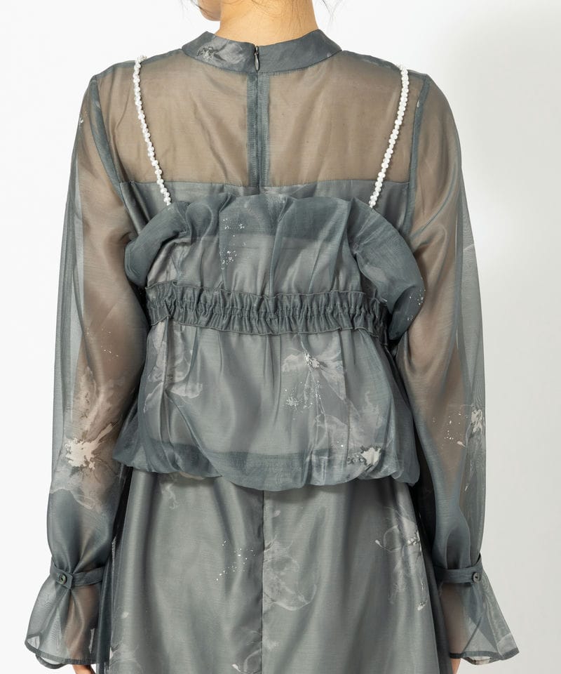 WILLFULLY ウィルフリー パールショルダーキャミセットオリジナル