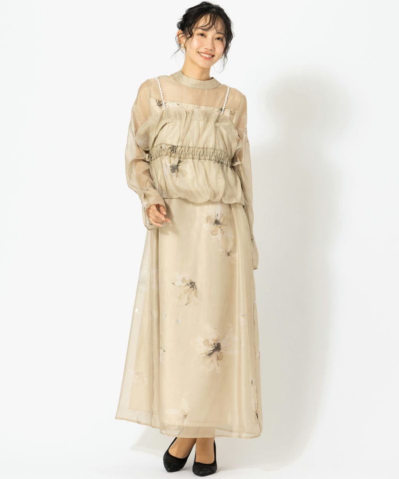 WILLFULLY ウィルフリー パールショルダーキャミセットオリジナル