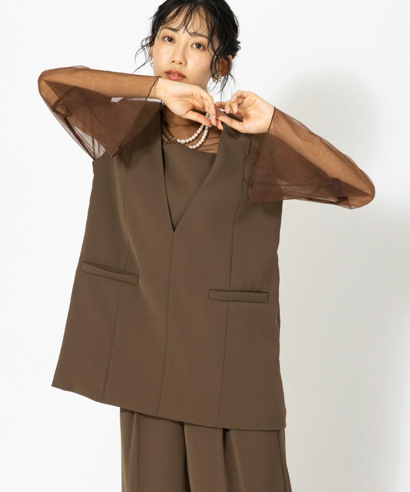 et.UNiVER エト.ユニヴェール ビックカラーセットアップドレス その他