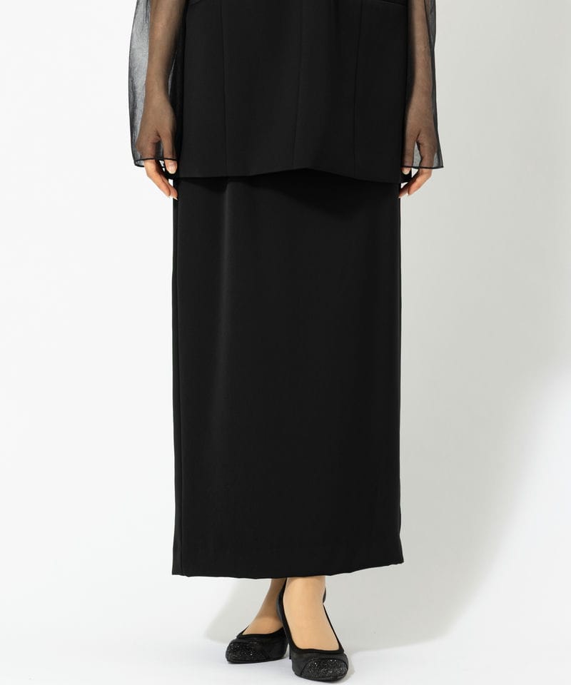 Select Shop チュールレイヤードトップス&タイトスカート ブラック系