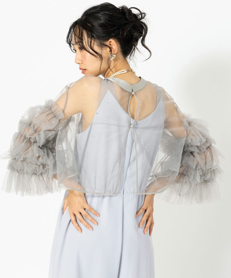 Ameri VINTAGE アメリヴィンテージ 2WAYビジューフリルトップセット