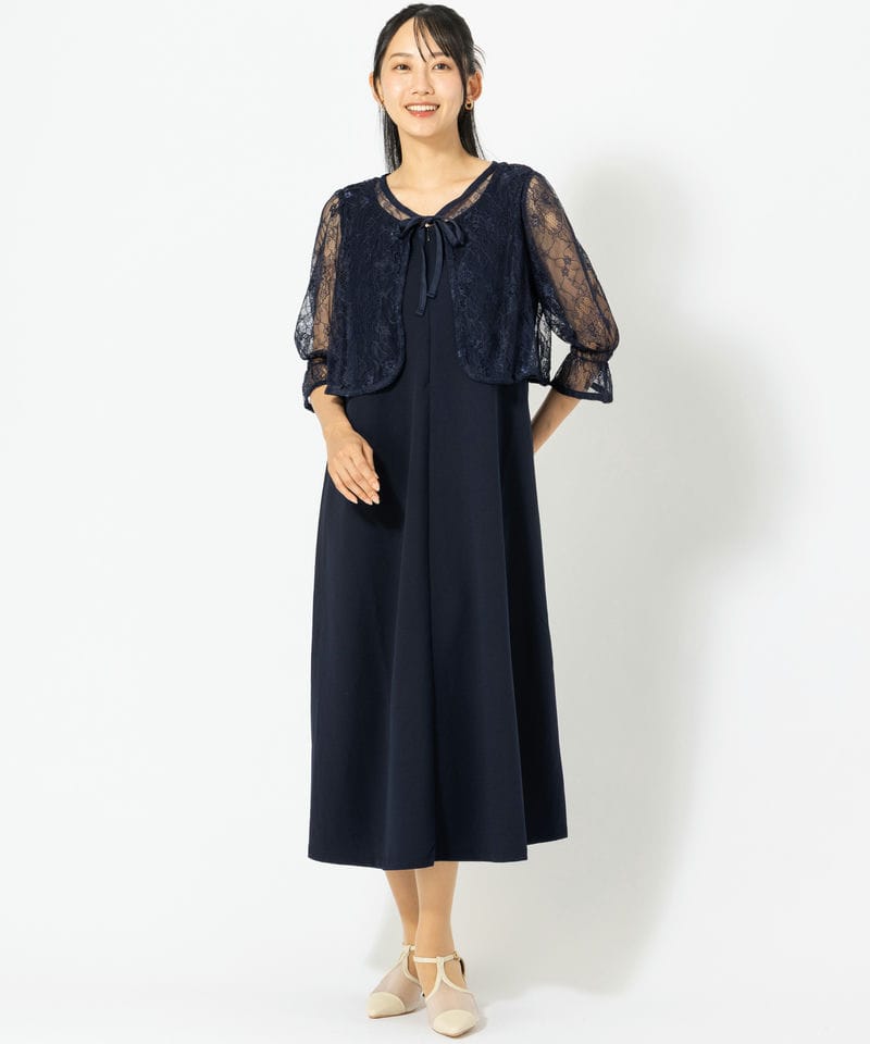 Select Shop 【授乳マタニティ】レースボレロドッキングドレス
