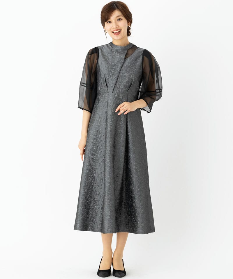RUIRUE BOUTIQUE ルイルエブティック シアーランタンスリーブふくれ