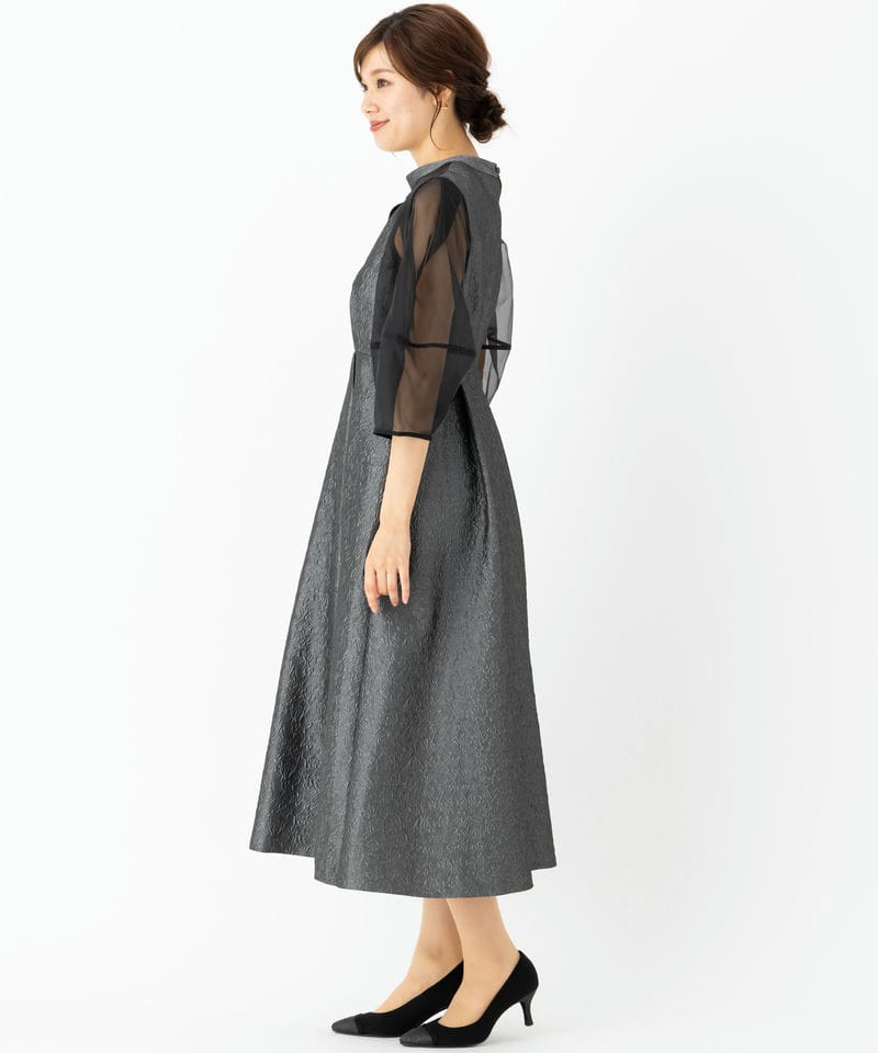 RUIRUE BOUTIQUE ルイルエブティック シアーランタンスリーブふくれ