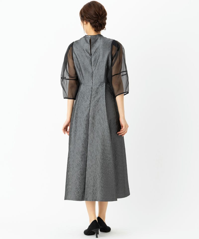 RUIRUE BOUTIQUE ルイルエブティック シアーランタンスリーブふくれ