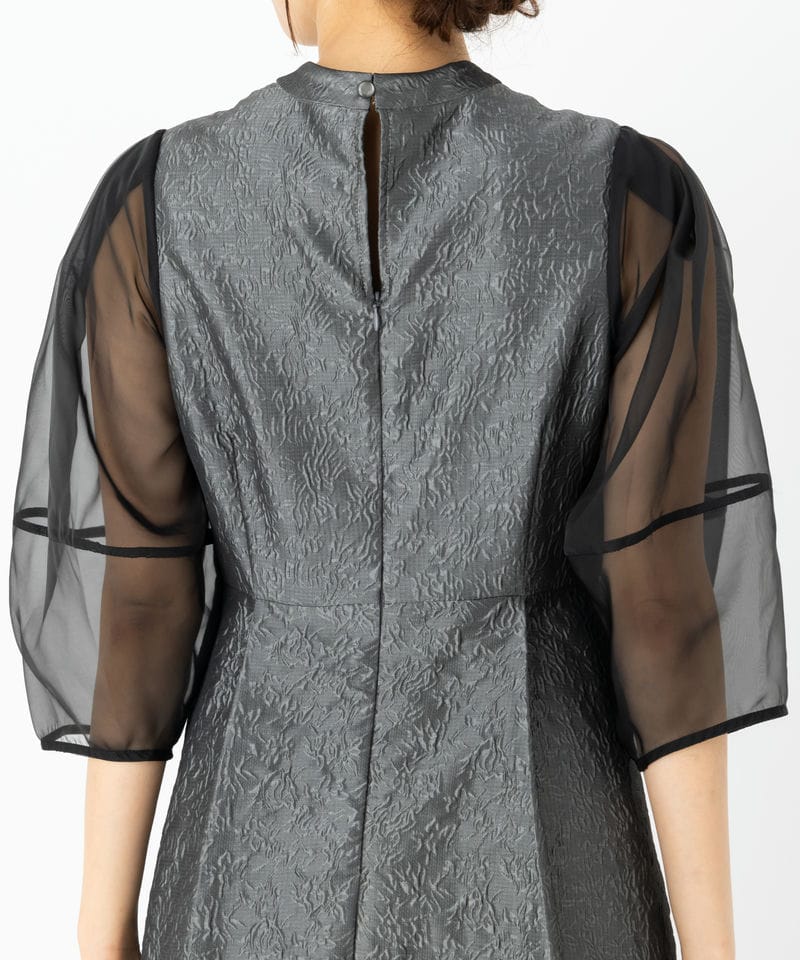 RUIRUE BOUTIQUE ルイルエブティック シアーランタンスリーブふくれ