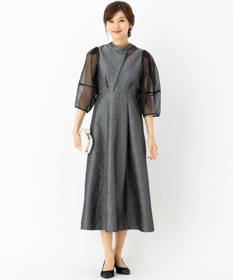RUIRUE BOUTIQUE ルイルエブティック シアーランタンスリーブふくれ