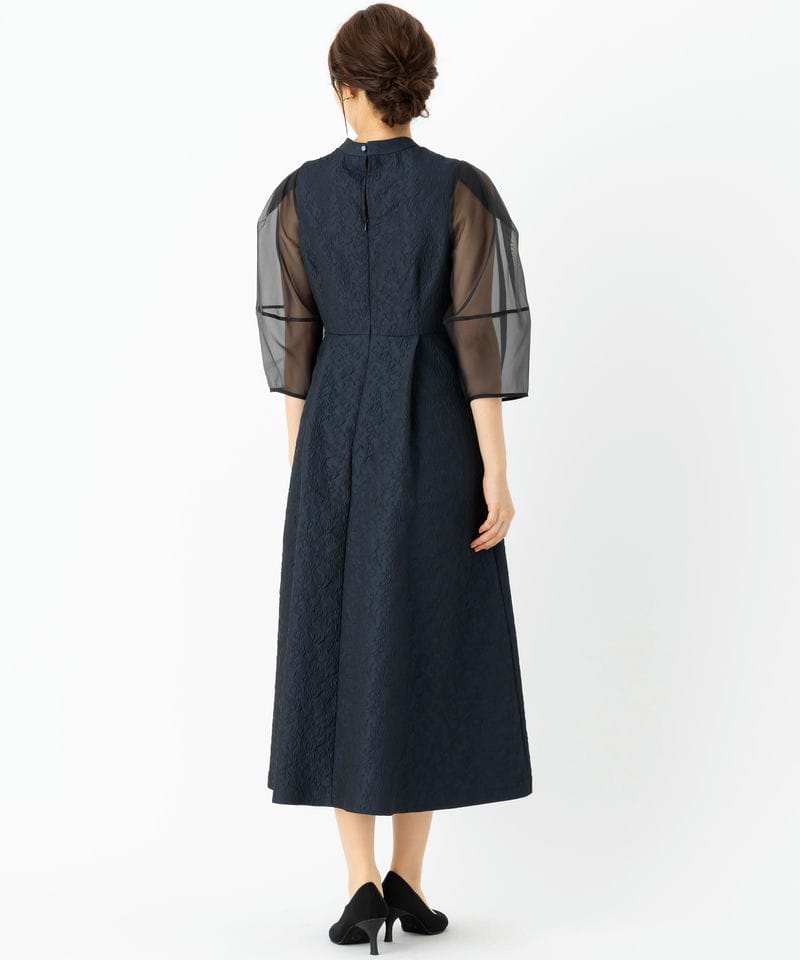 RUIRUE BOUTIQUE ルイルエブティック シアーランタンスリーブふくれ