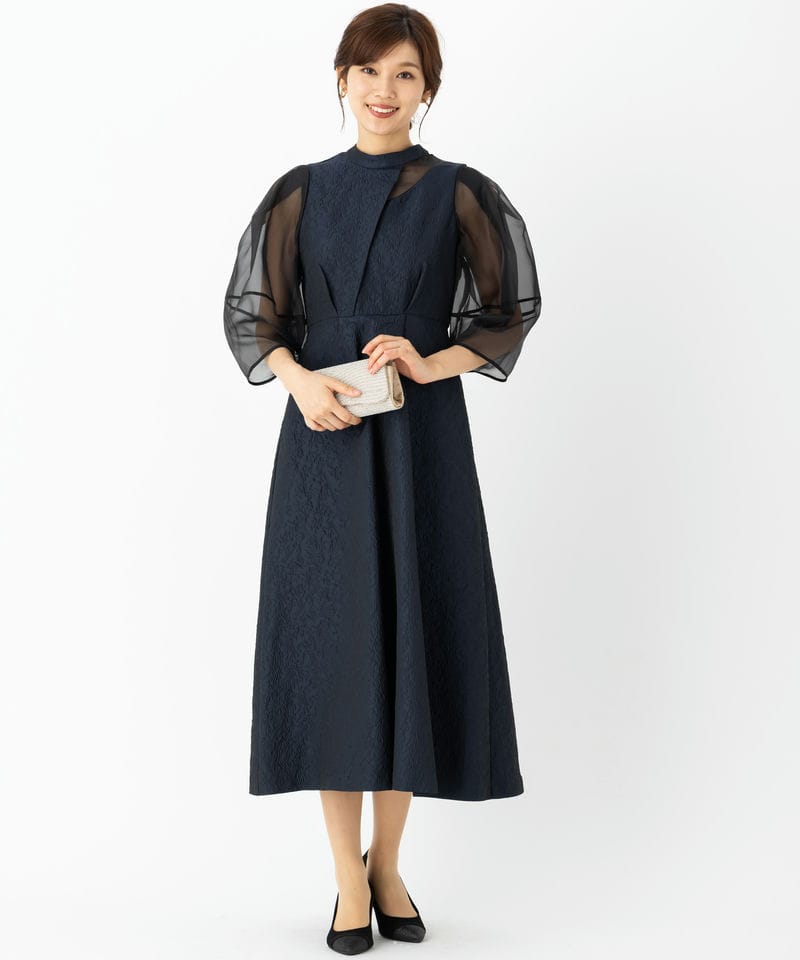 RUIRUE BOUTIQUE ルイルエブティック シアーランタンスリーブふくれ