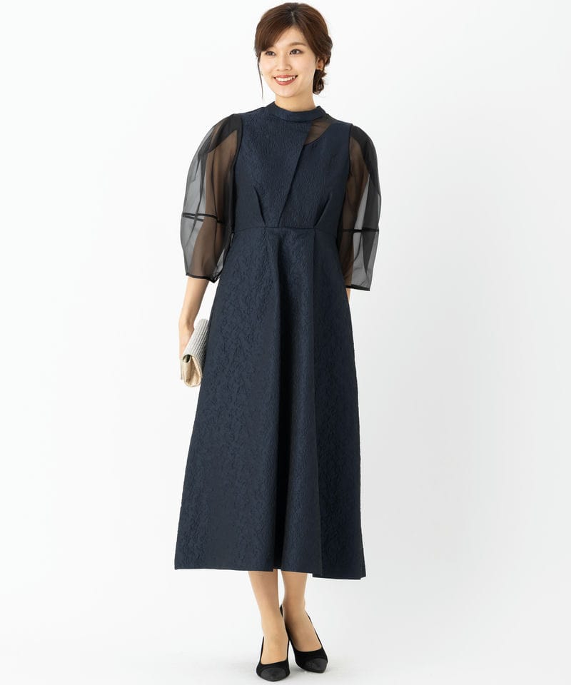 RUIRUE BOUTIQUE ルイルエブティック シアーランタンスリーブふくれ