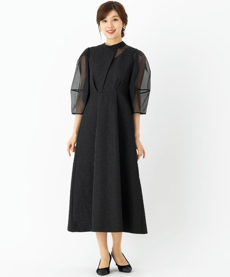 RUIRUE BOUTIQUE ルイルエブティック シアーランタンスリーブふくれ