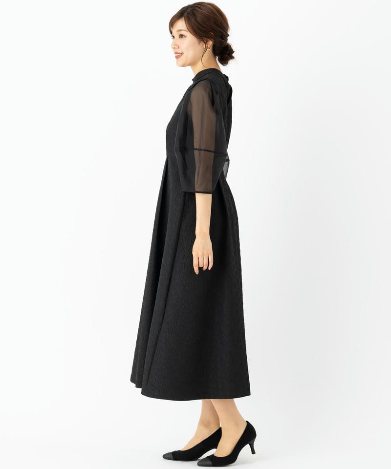 RUIRUE BOUTIQUE ルイルエブティック シアーランタンスリーブふくれ