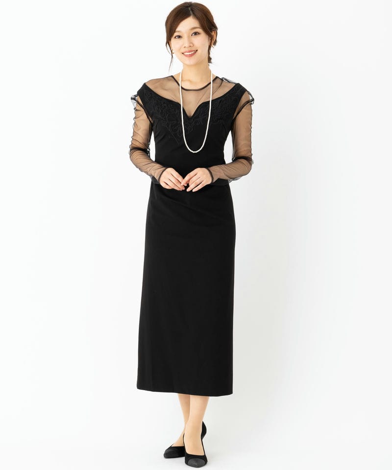 Knuth Marf クヌースマーフ オフショルダーデザインドレス ブラック系