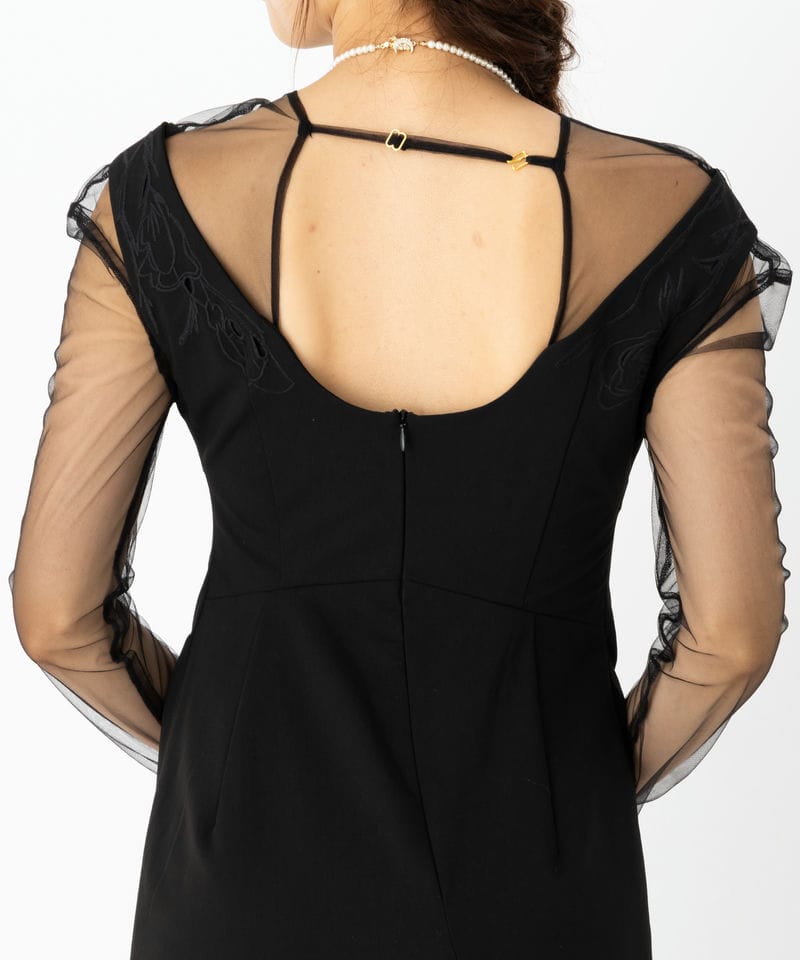 Knuth Marf クヌースマーフ オフショルダーデザインドレス ブラック系