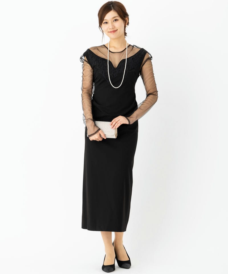 Knuth Marf クヌースマーフ オフショルダーデザインドレス ブラック系