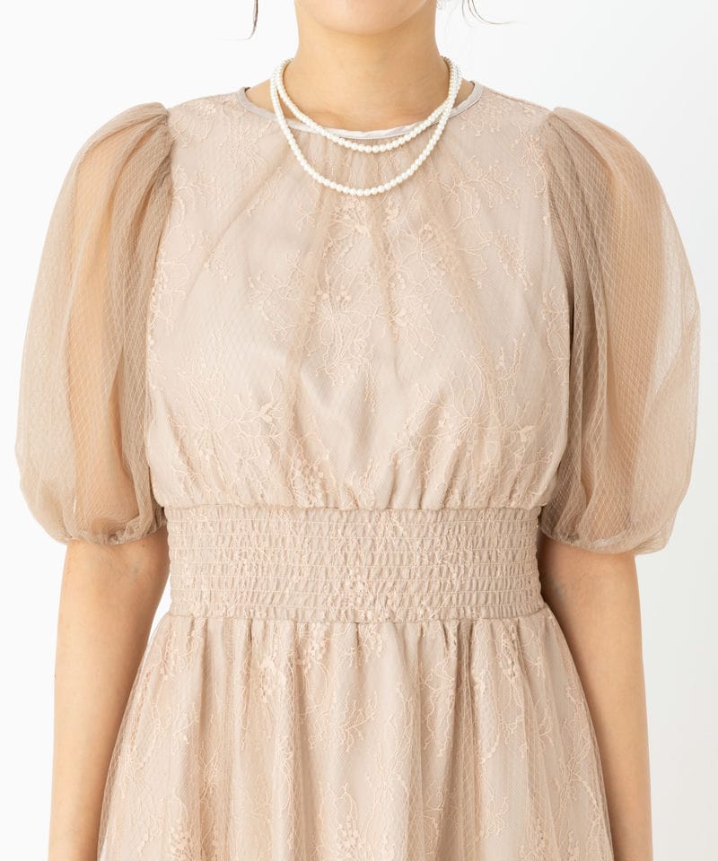 JILL STUART ジルスチュアート チュールレースレイヤードドレス ピンク