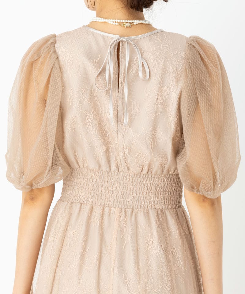 JILL STUART ジルスチュアート チュールレースレイヤードドレス ピンク