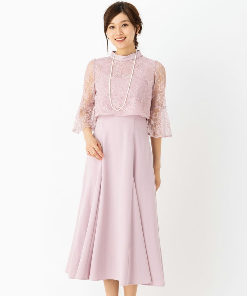 WILLSELECTION ウィルセレクション レースレイヤードマーメイドドレス