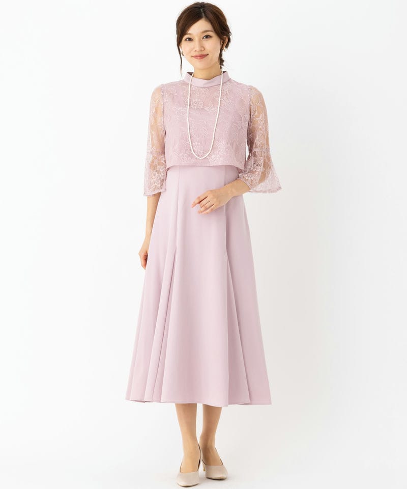 WILLSELECTION ウィルセレクション レースレイヤードマーメイドドレス