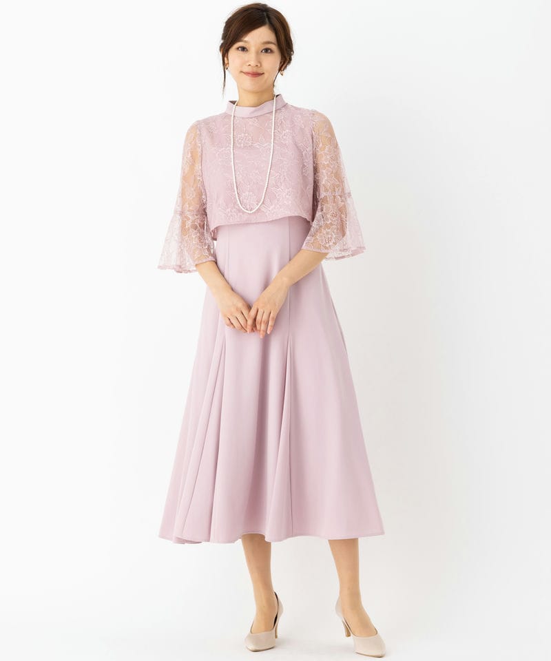 WILLSELECTION ウィルセレクション レースレイヤードマーメイドドレス