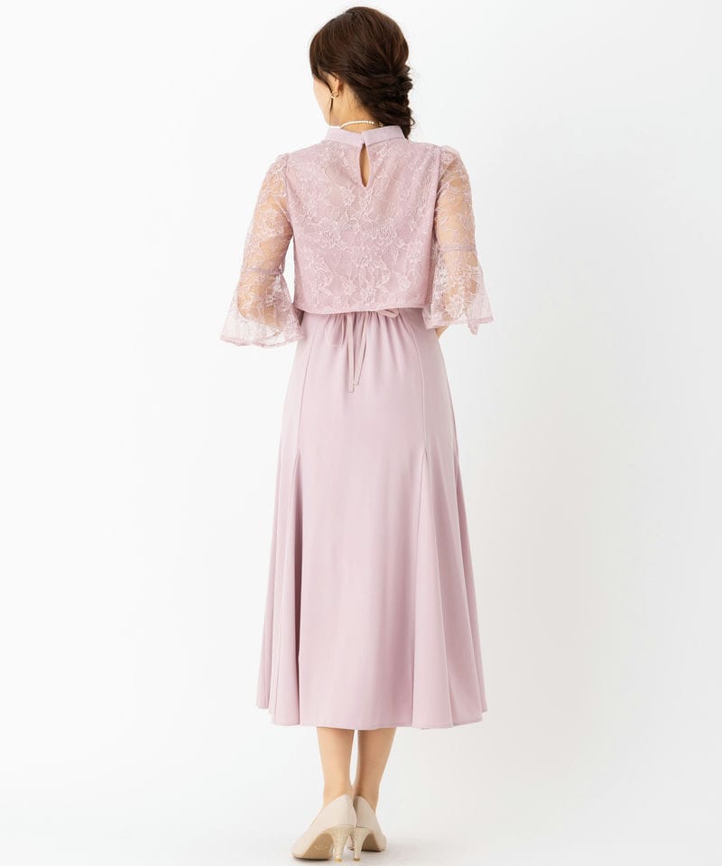 WILLSELECTION ウィルセレクション レースレイヤードマーメイドドレス